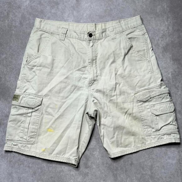 Beige Wrangler Cargo Shorts - Picture 3 of 4